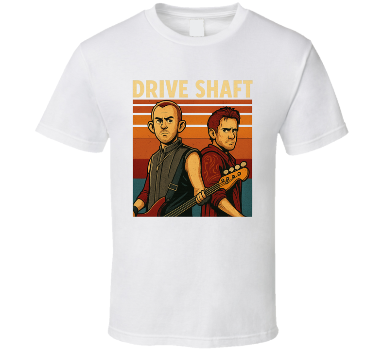 Drive Shaft Lost Fictional Band Caricature Fan T Shirt Drive Shaft Lost Fictional Band Caricature Fan T Shirt