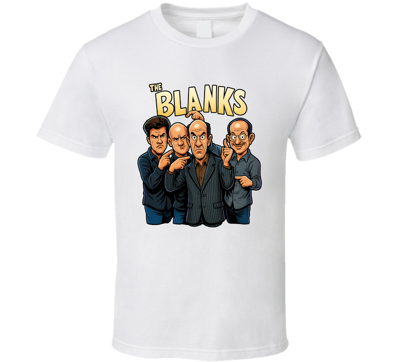The Blanks Scrubbs Fictional Band Caricature Fan T Shirt The Blanks Scrubbs Fictional Band Caricature Fan T Shirt