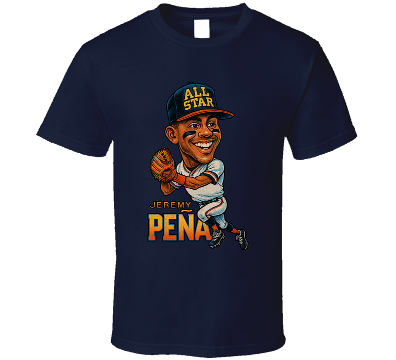 Jeremy Pena All Star Baseball Caricature T Shirt Jeremy Pena All Star Baseball Caricature T Shirt
