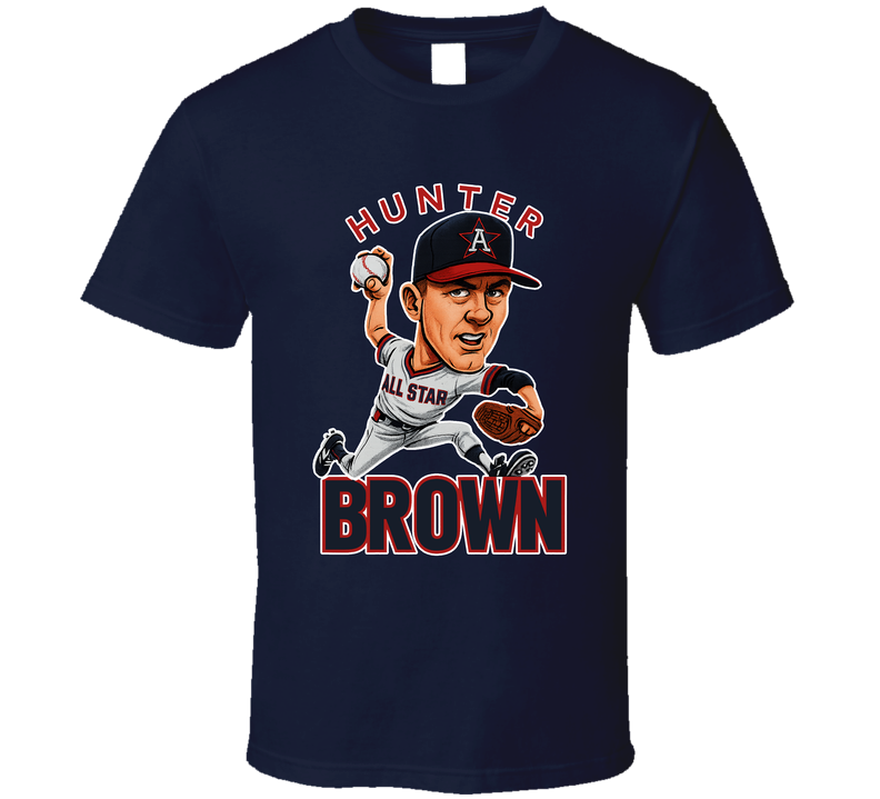 Hunter Brown All Star Baseball Caricature Fan T Shirt Hunter Brown All Star Baseball Caricature Fan T Shirt