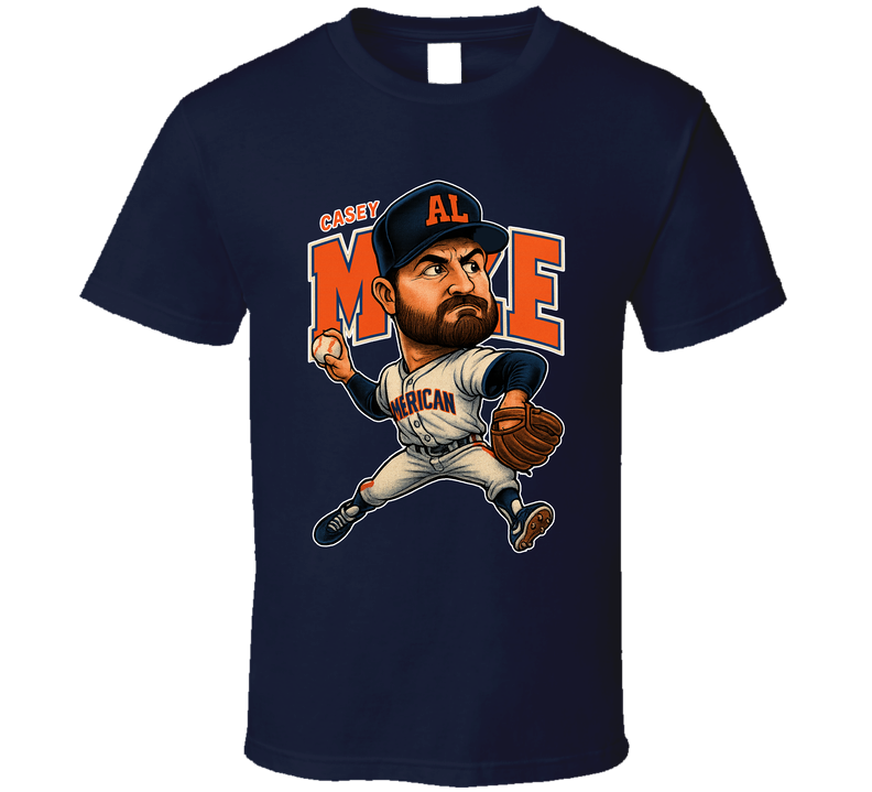 Casey Maze All Star Baseball Caricature Fan T Shirt Casey Maze All Star Baseball Caricature Fan T Shirt