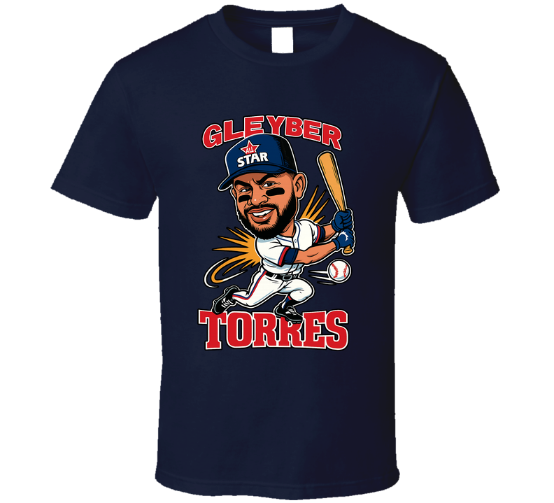 Gleyber Torres All Star Baseball Caricature Fan T Shirt Gleyber Torres All Star Baseball Caricature Fan T Shirt