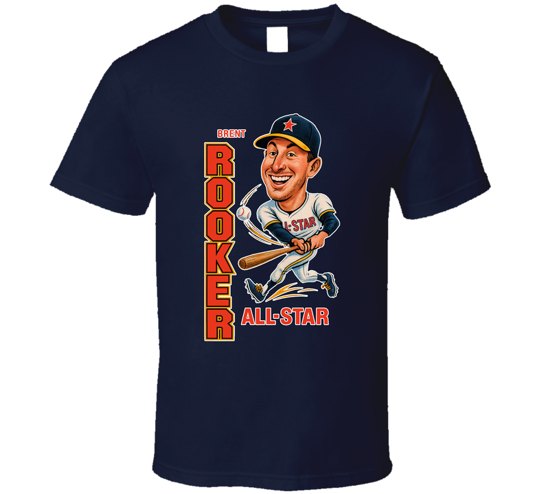 Brent Rooker All Star Baseball Caricature Fan T Shirt Brent Rooker All Star Baseball Caricature Fan T Shirt