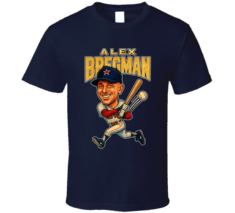 Alex Bregman All Star Baseball Caricature Fan T Shirt Alex Bregman All Star Baseball Caricature Fan T Shirt