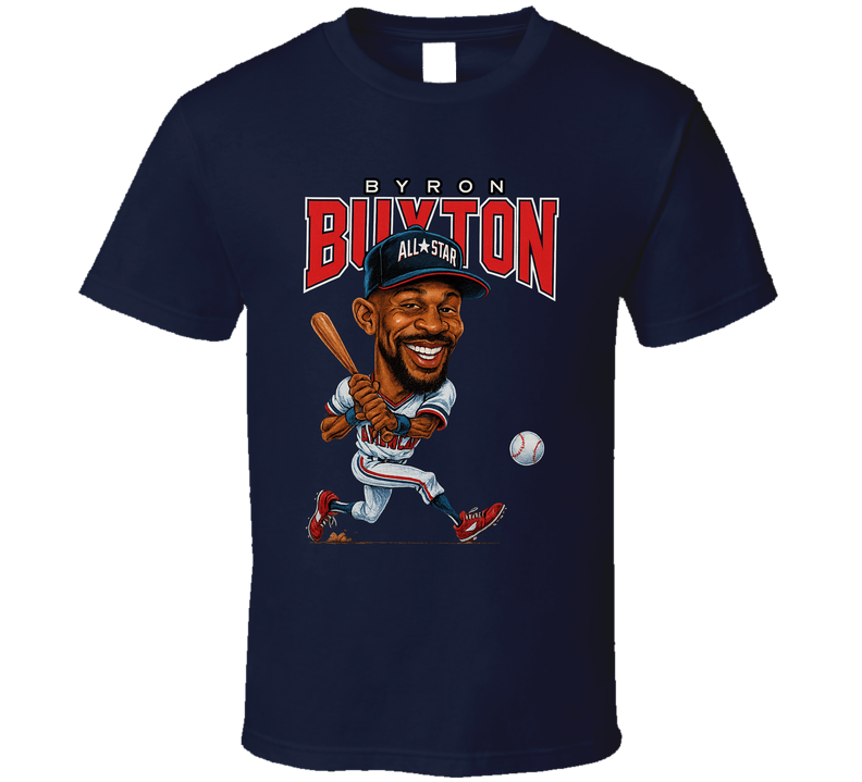 Byron Buxton All Star Baseball Caricature Fan T Shirt