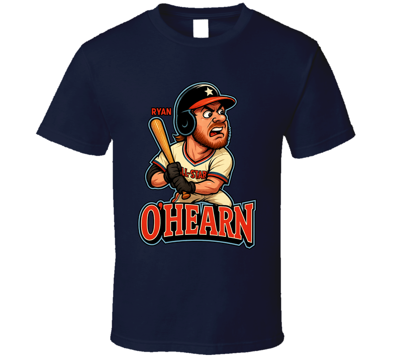 Ryan O'hearn All Star Baseball Caricature Fan T Shirt Ryan O'hearn All Star Baseball Caricature Fan T Shirt