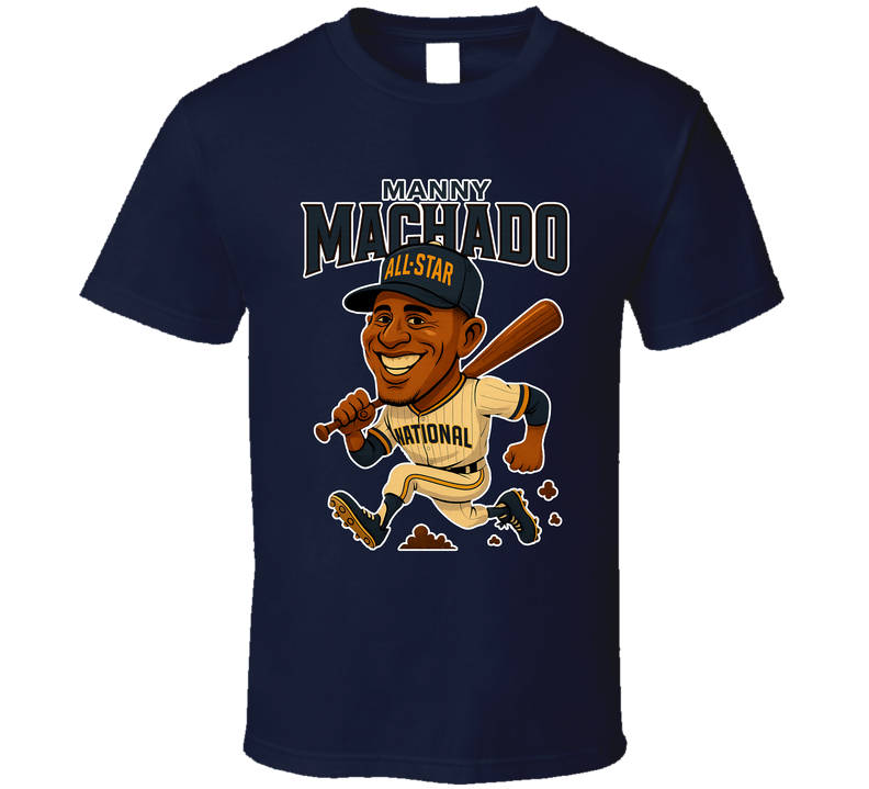 Manny Machado All Star Baseball Caricature Fan T Shirt Manny Machado All Star Baseball Caricature Fan T Shirt