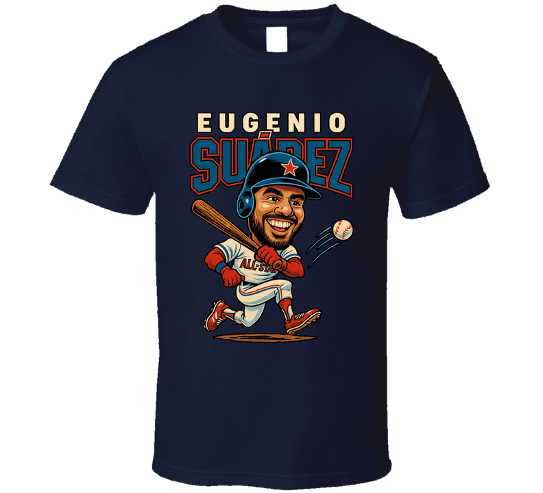 Eugenio Suarez All Star Baseball Caricature Fan T Shirt Eugenio Suarez All Star Baseball Caricature Fan T Shirt