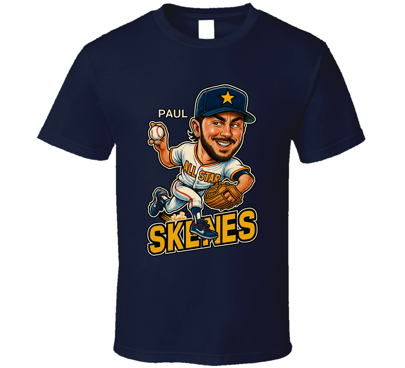 Paul Skenes All Star Baseball Caricature Fan T Shirt Paul Skenes All Star Baseball Caricature Fan T Shirt