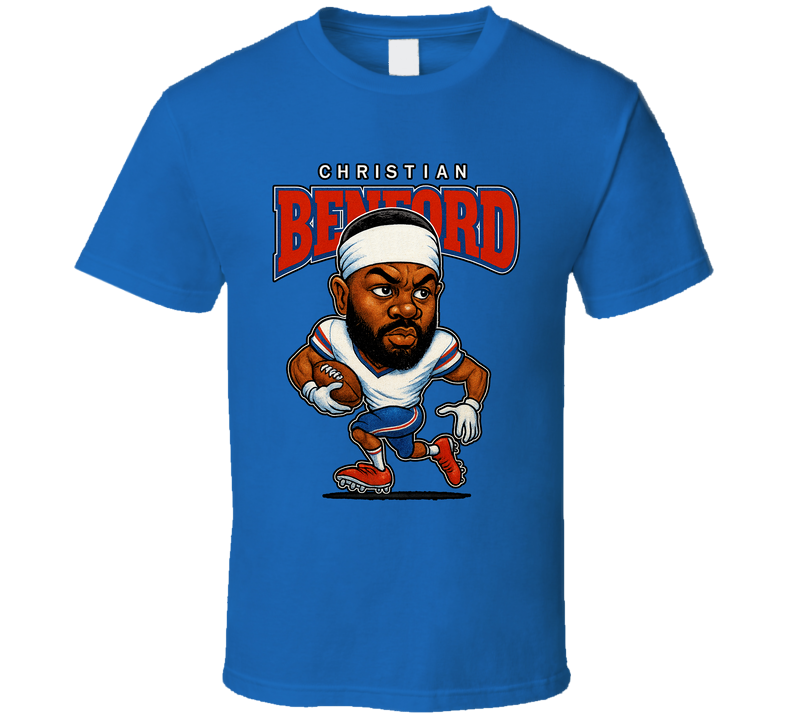 Christian Benford Football Caricature Fan T Shirt