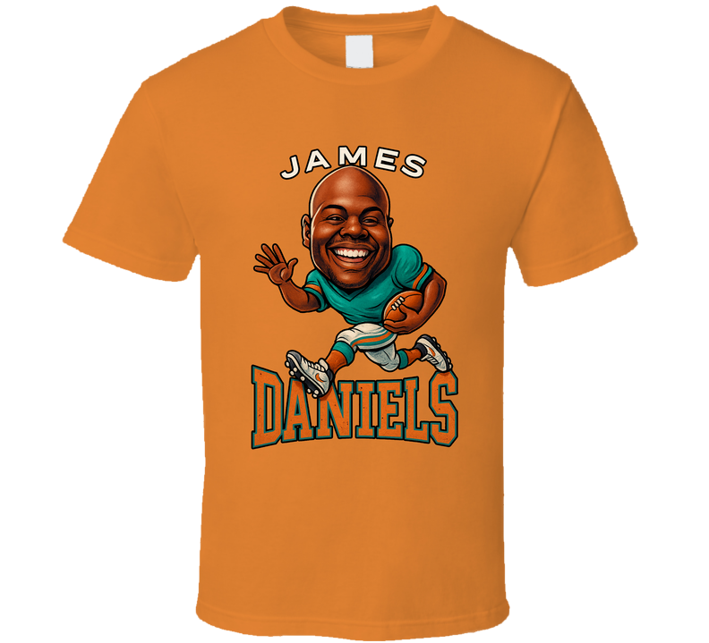 James Daniels Football Caricature Fan T Shirt James Daniels Football Caricature Fan T Shirt