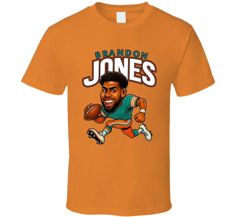 Brandon Jones Football Caricature Fan T Shirt Brandon Jones Football Caricature Fan T Shirt