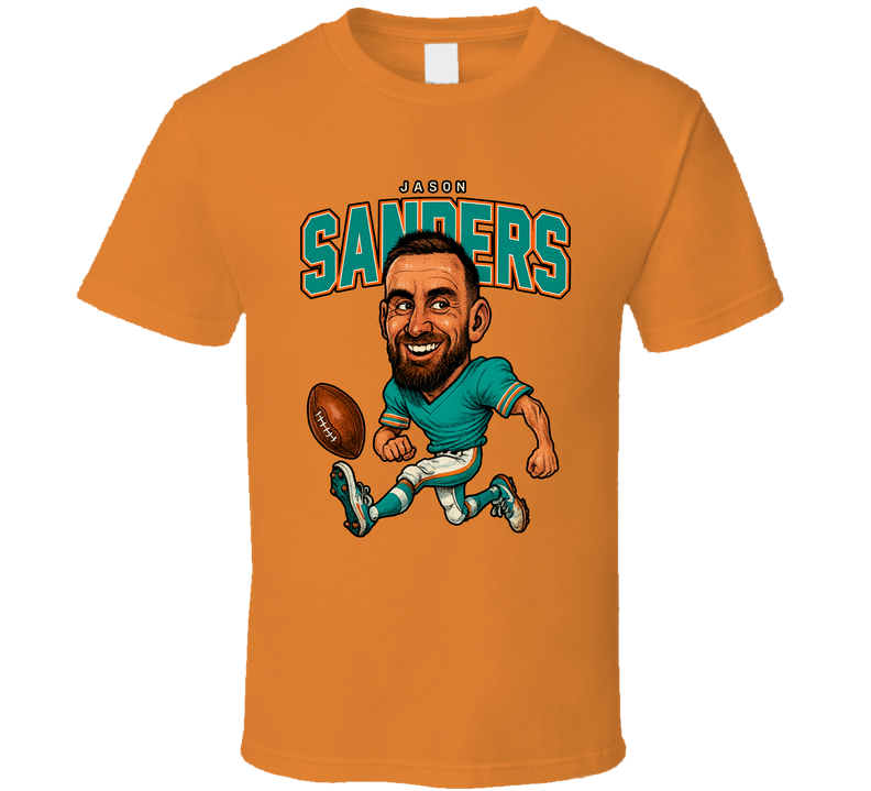 Jason Sanders Football Caricature Fan T Shirt Jason Sanders Football Caricature Fan T Shirt