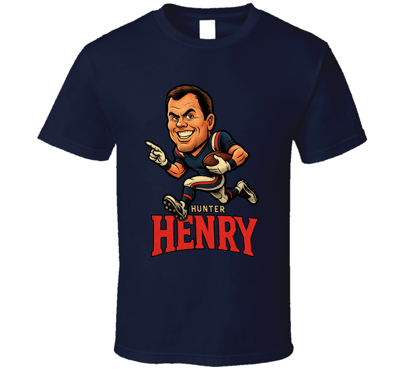 Hunter Henry Football Caricature Fan T Shirt Hunter Henry Football Caricature Fan T Shirt