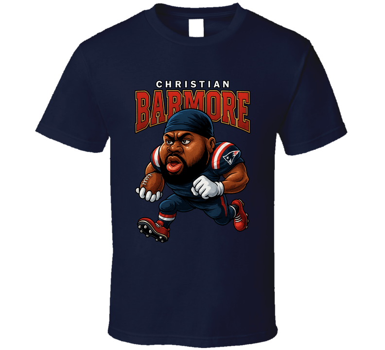 Christian Barmore Football Caricature Fan T Shirt Christian Barmore Football Caricature Fan T Shirt