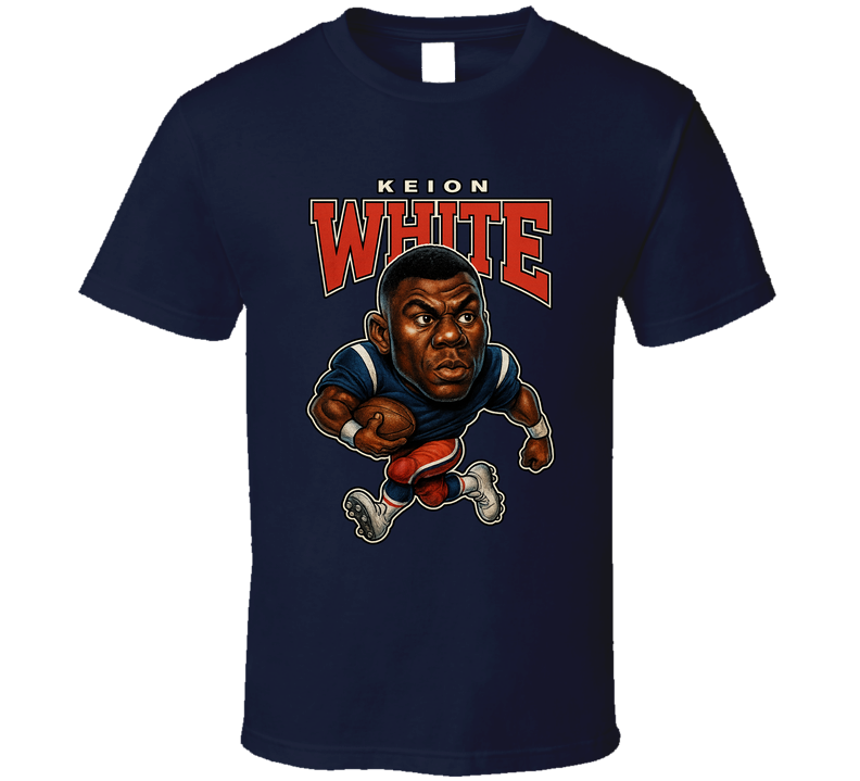 Keion White Football Caricature Fan T Shirt Keion White Football Caricature Fan T Shirt