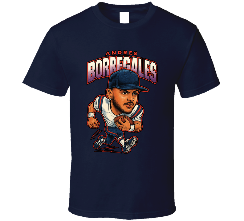 Andres Borregales Football Caricature Fan T Shirt Andres Borregales Football Caricature Fan T Shirt