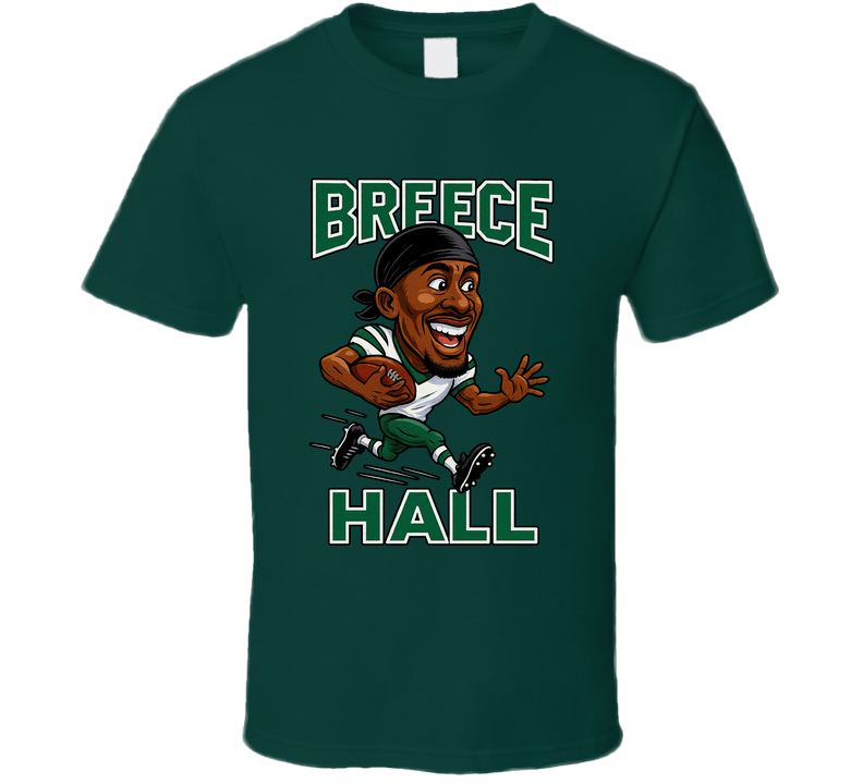 Breece Hall Football Caricature Fan T Shirt