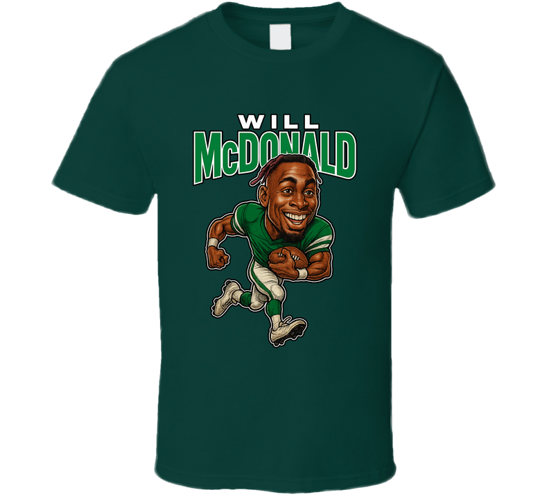 Will Mcdonald Football Caricature Fan T Shirt