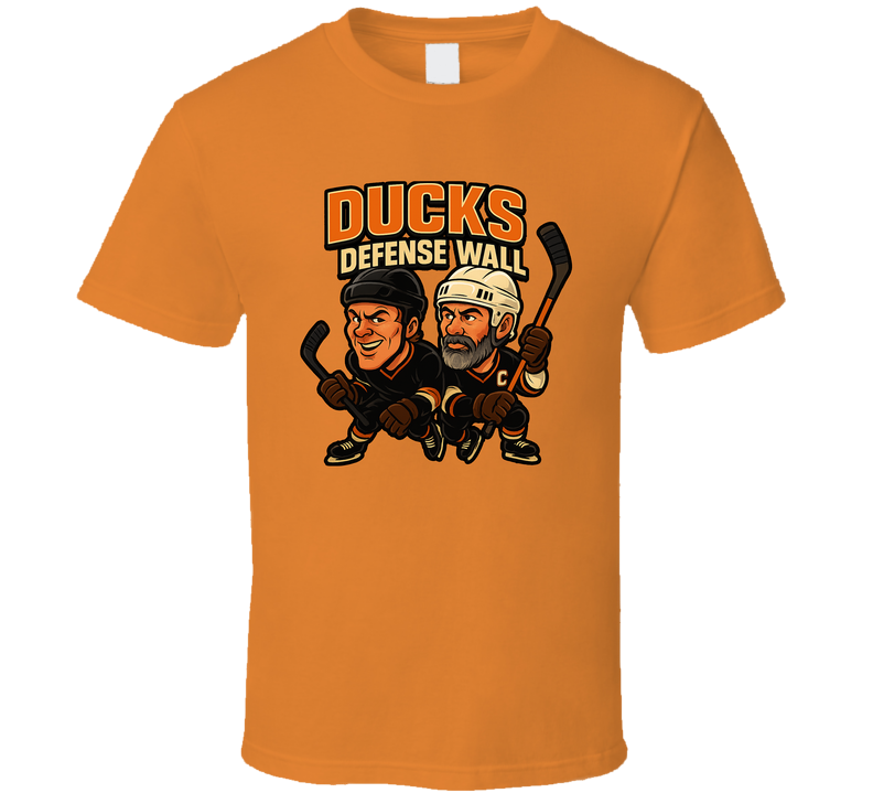 Chris Pronger And Scott Niedermayer Ducks Defense Wall Hockey Duo Caricatures Fan T Shirt