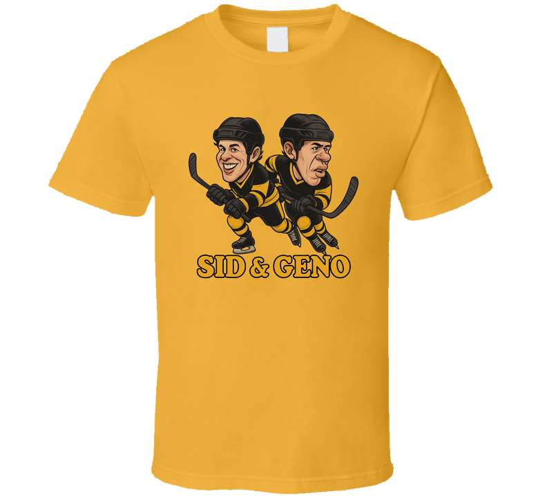 Sidney Crosby And Evgeni Malkin Sid & Geno Hockey Duo Caricatures Fan T Shirt