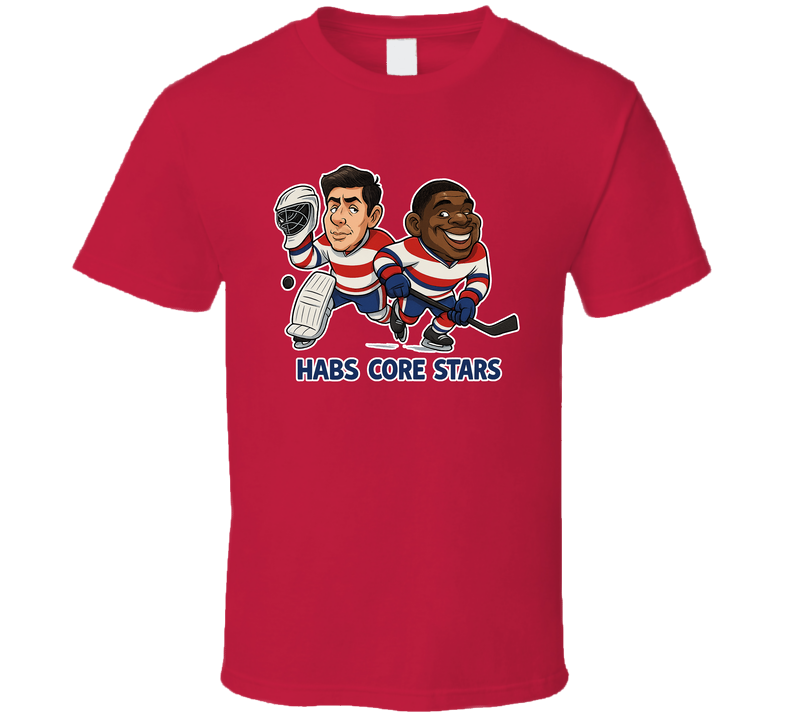 Carey Price And P.k. Subban Habs Core Stars Hockey Duo Caricatures Fan T Shirt