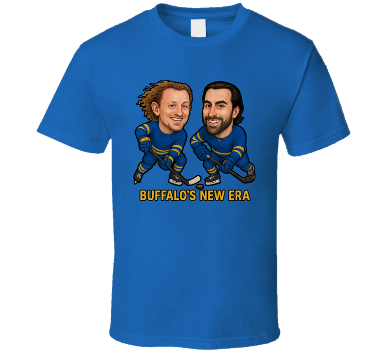 Jack Eichel And Alex Tuch Buffalo's New Era Hockey Duo Caricatures Fan T Shirt Jack Eichel And Alex Tuch Buffalo's New Era Hockey Duo Caricatures Fan T Shirt