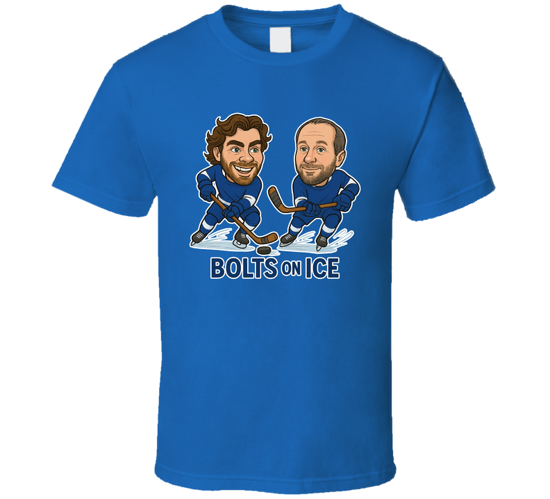 Brayden Point And Nikita Kucherov Bolts On Ice Hockey Duo Caricatures Fan T Shirt Brayden Point And Nikita Kucherov Bolts On Ice Hockey Duo Caricatures Fan T Shirt