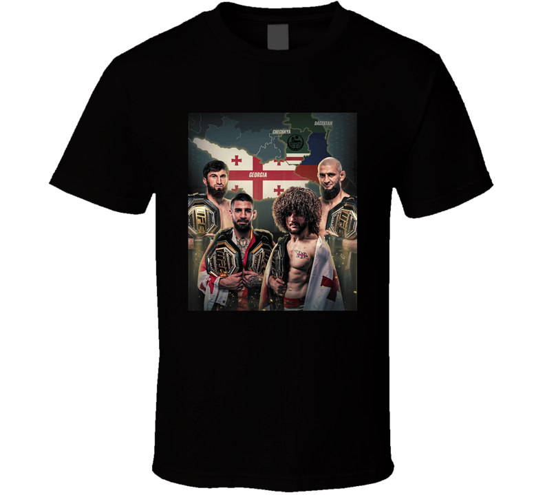 Caucasus Region Ufc Champions Fan T Shirt