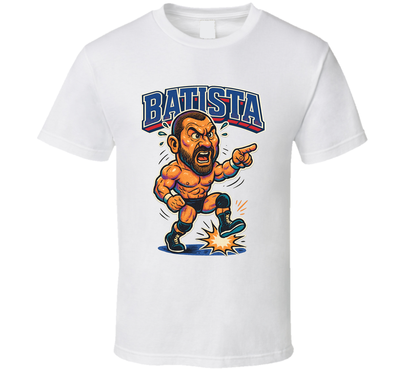 Batista Wrestling Fan Caricature T Shirt