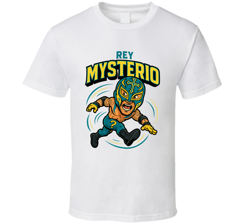 Rey Mysterio Wrestling Fan Caricature T Shirt