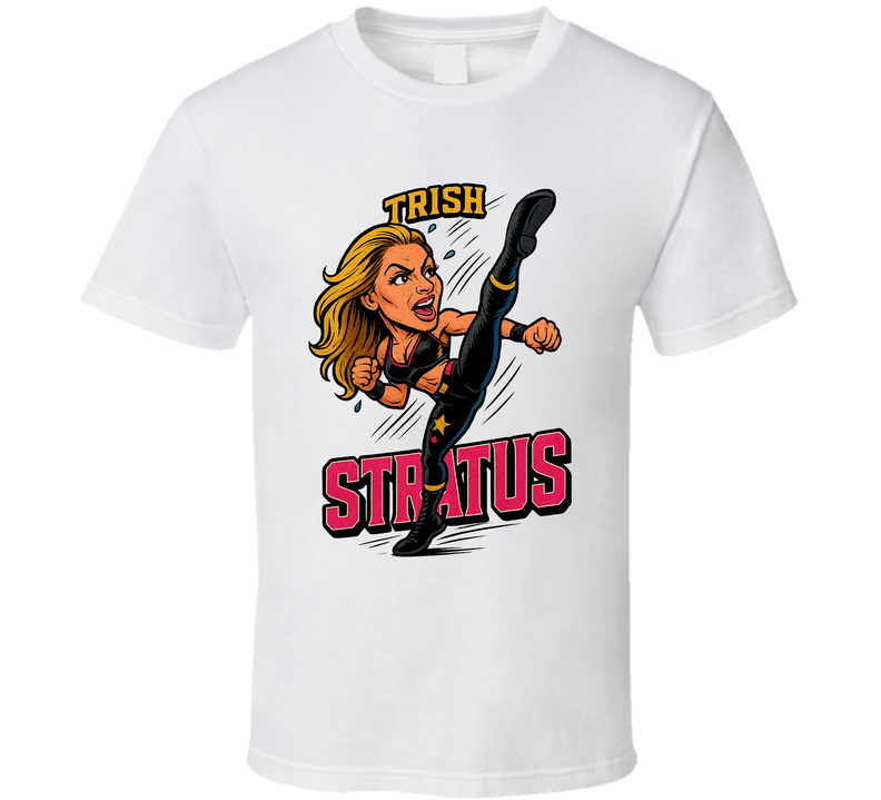 Trish Stratus Wrestling Fan Caricature T Shirt