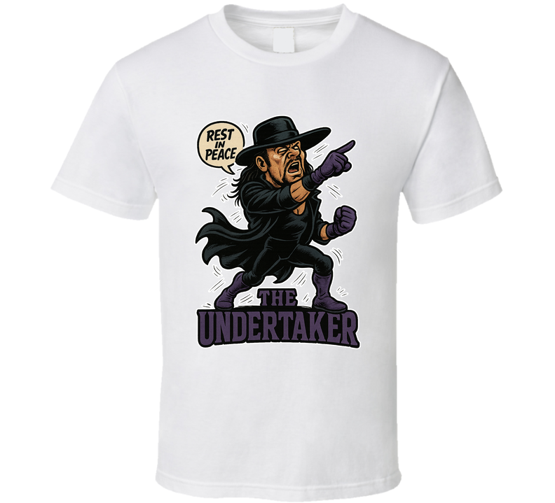The Undertaker Wrestling Fan Caricature T Shirt
