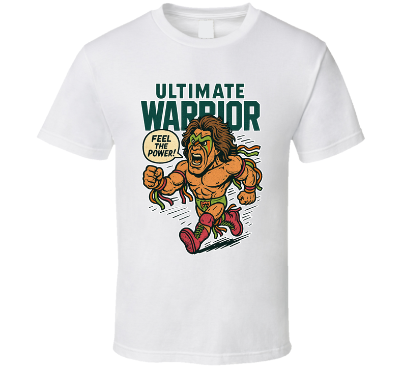 Ultimate Warrior Wrestling Fan Caricature T Shirt