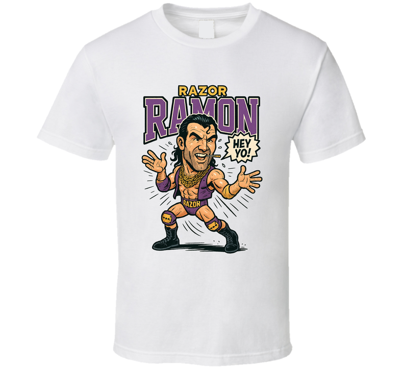 Razor Ramon Wrestling Fan Caricature T Shirt