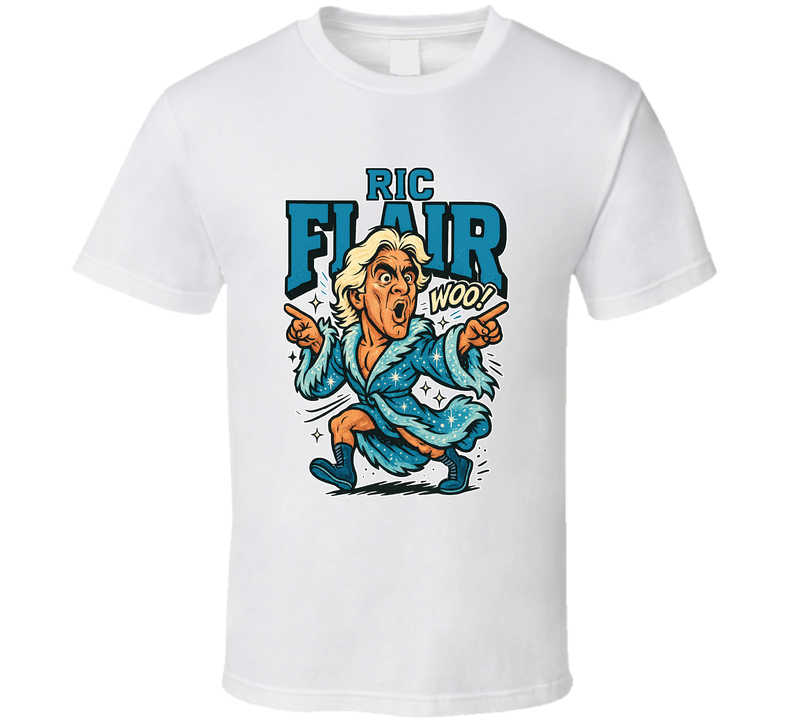 Ric Flair Wrestling Fan Caricature T Shirt