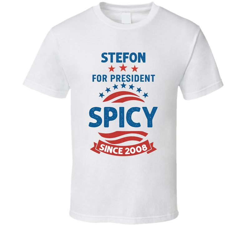 Stefon For President Spicy Since 2008 Snl Tv Retro Look Fan T Shirt Stefon For President Spicy Since 2008 Snl Tv Retro Look Fan T Shirt