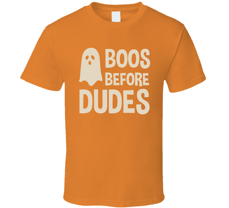 Boos Before Dudes Hubie Halloween T Shirt