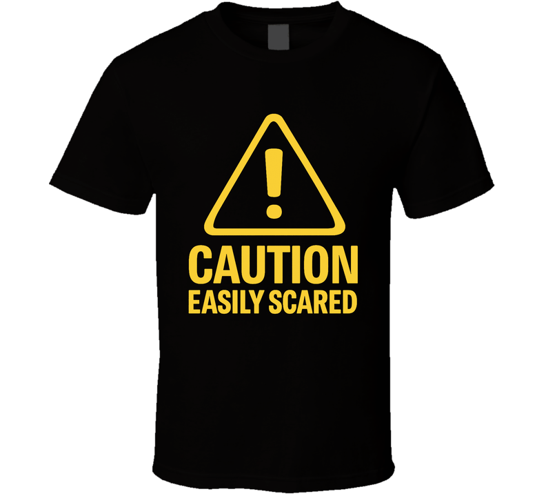 Caution Easily Scared Hubie Halloween T Shirt Caution Easily Scared Hubie Halloween T Shirt