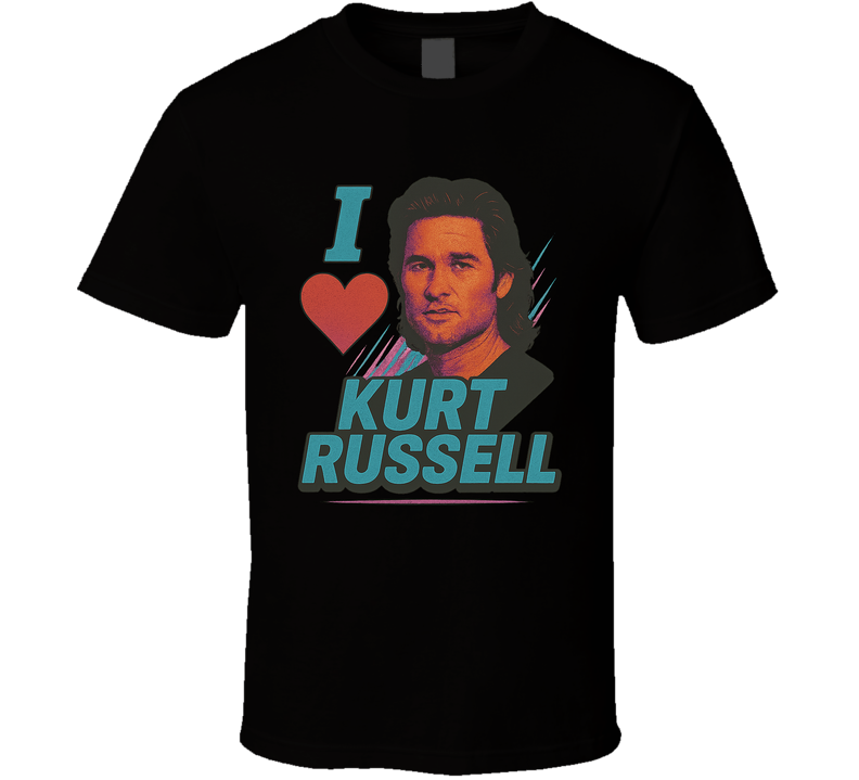I Heart Love Kurt Russell 90s Action Movie Star T Shirt I Heart Love Kurt Russell 90s Action Movie Star T Shirt