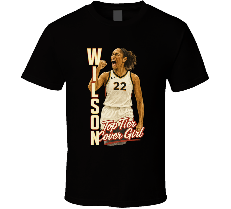 A'ja Wilson Top Tier Cover Girl Basketball Fan T Shirt A'ja Wilson Top Tier Cover Girl Basketball Fan T Shirt