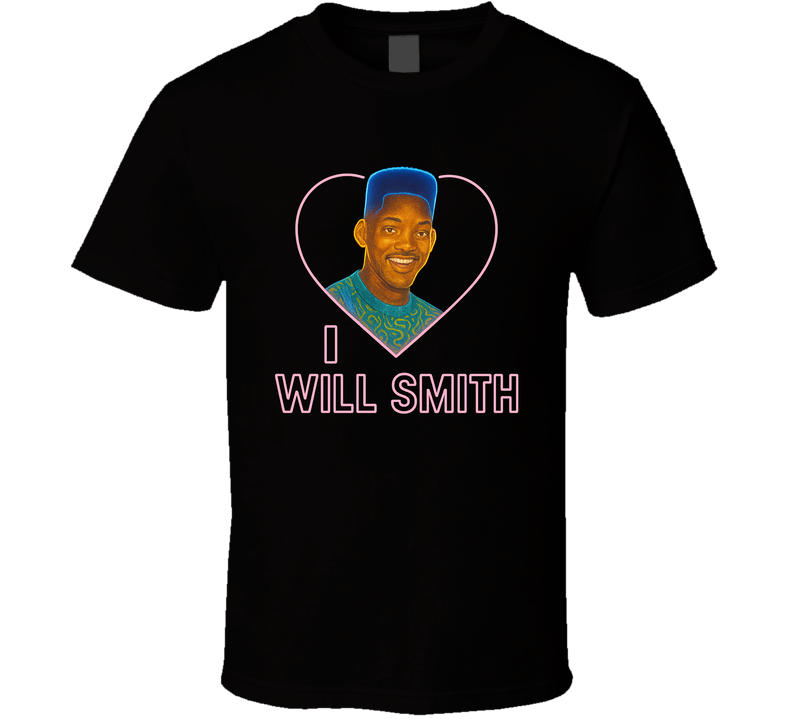I Heart Love Will Smith Fresh Prince Of Belair 90s Sitcom Character Fan T Shirt I Heart Love Will Smith Fresh Prince Of Belair 90s Sitcom Character Fan T Shirt