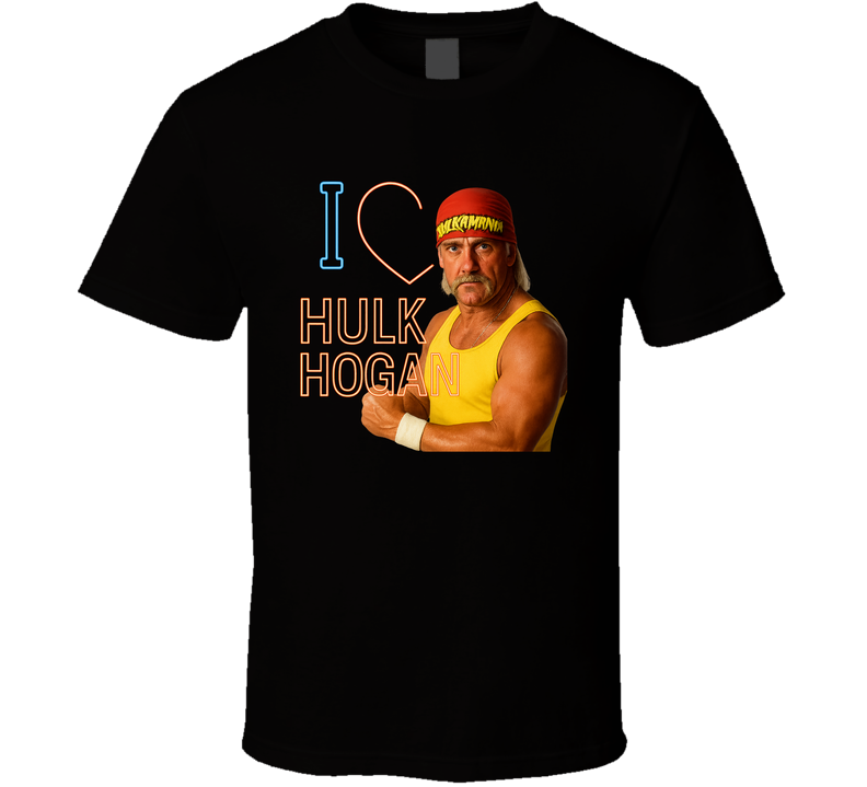 I Heart Love Hulk Hogan 80s Sports Legend T Shirt I Heart Love Hulk Hogan 80s Sports Legend T Shirt
