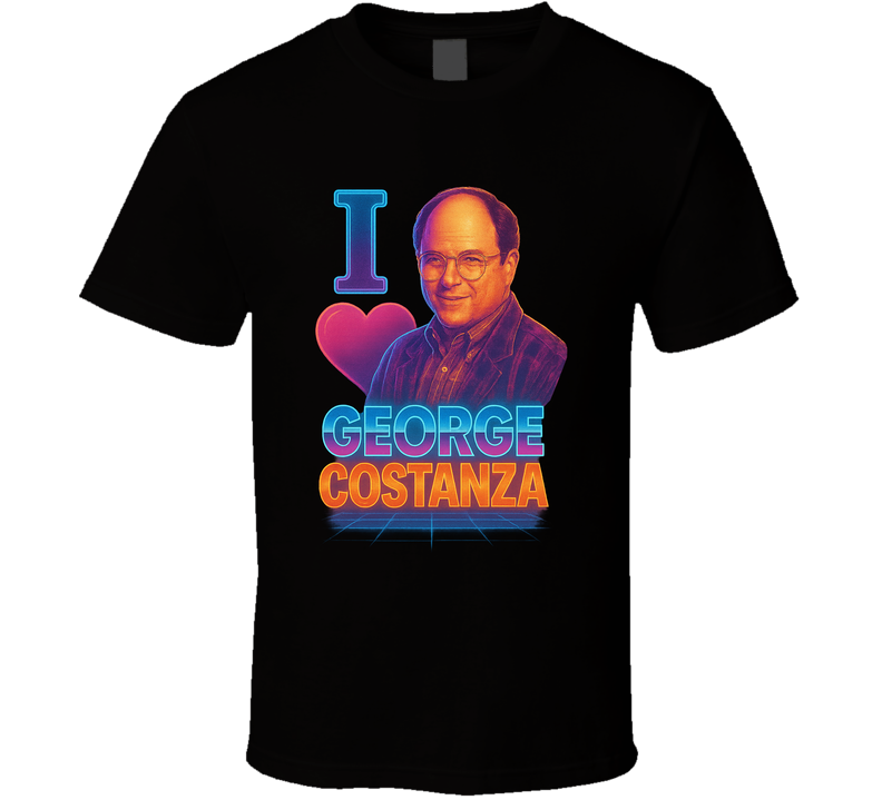 I Heart Love George Costanza Seinfeld 90s Sitcom Character Fan T Shirt I Heart Love George Costanza Seinfeld 90s Sitcom Character Fan T Shirt