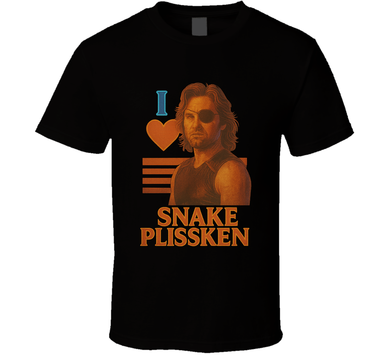 I Heart Love Snake Plissken Escape From New York Cult Movie Character Fan T Shirt