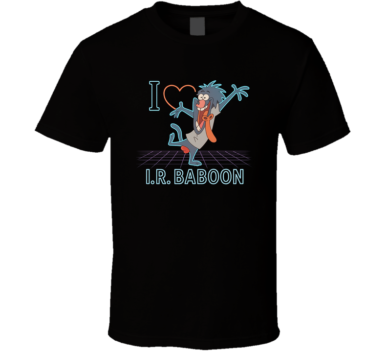 I Heart Love I. R. Baboon I Am Weasel Cartoon Character Fan T Shirt I Heart Love I. R. Baboon I Am Weasel Cartoon Character Fan T Shirt