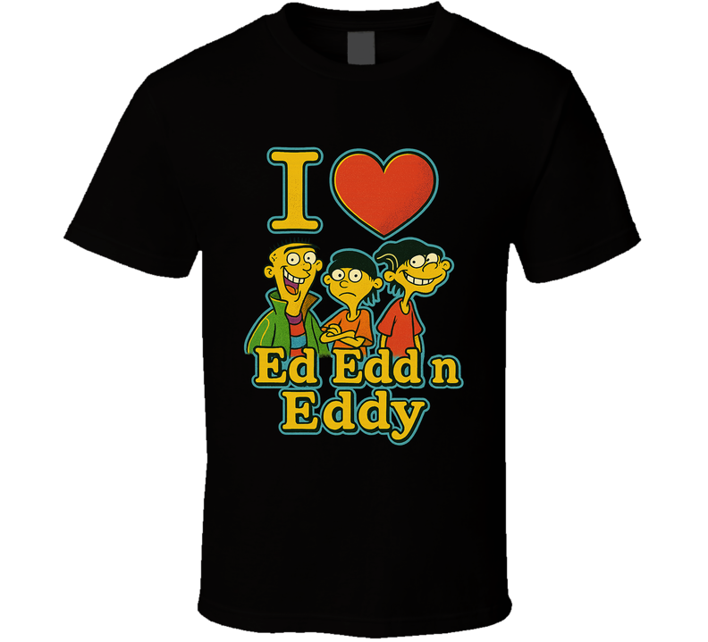 I Heart Love Ed, Edd N Eddy Cartoon Characters Fan T Shirt I Heart Love Ed, Edd N Eddy Cartoon Characters Fan T Shirt