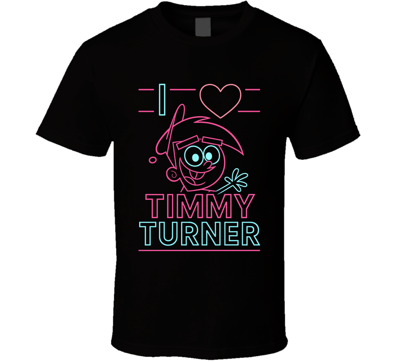 I Heart Love Timmy Turner Nickelodeon Character Fan T Shirt