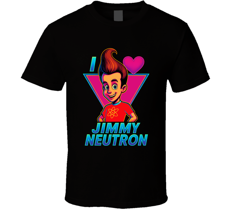 I Heart Love Jimmy Neutron Nickelodeon Character Fan T Shirt