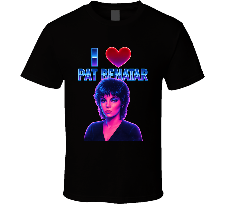I Heart Love Pat Benatar Music Fan T Shirt